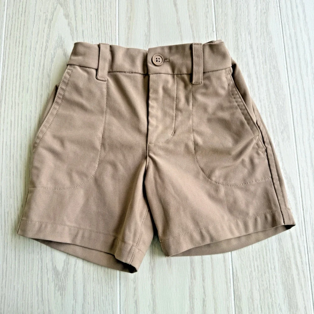 Wonder Nation Boys 4 Khaki Everywhere Shorts Adjustable Waist